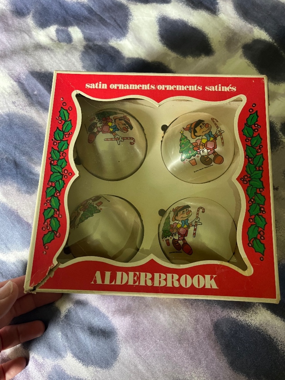 BNIB Disney Alderbrook Satin Ornaments 1970-1980